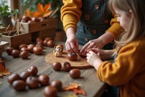 Kreative Ideen zum Basteln mit Kastanien im Herbst