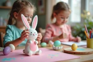 Osterhasen basteln mit Kindern - Kreative Ideen