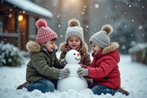 Baue einen Schneemann: Schöne Winterideen zum Basteln