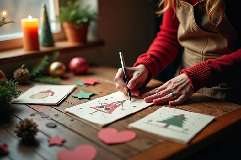 Weihnachtskarten basteln Ideen für die Festzeit