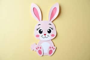 Süße Bastelvorlage Hase: Häschen zum Selbermachen