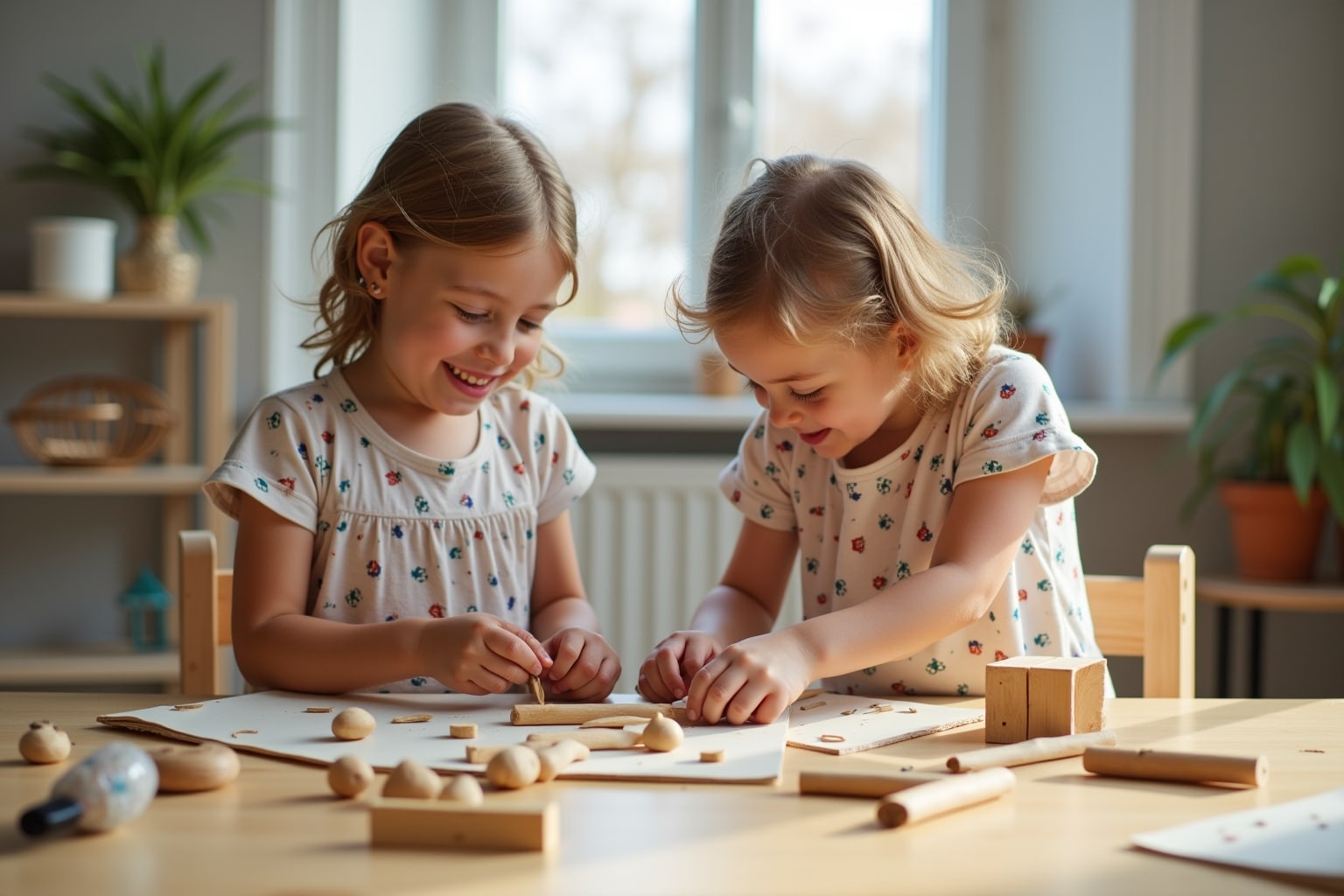 15 Basteln mit Holz Kinder Ideen