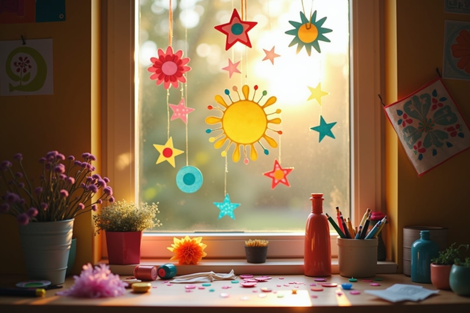 17 Fensterbilder zum Basteln