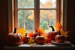 16 Fensterbilder Herbst Bastelideen