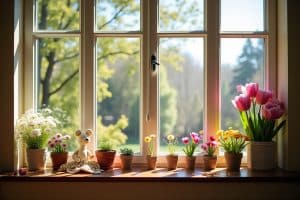 16 Fensterdeko-Ideen zum Frühling Basteln