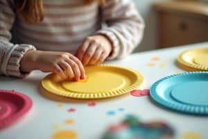 Kreativ basteln mit Papptellern
